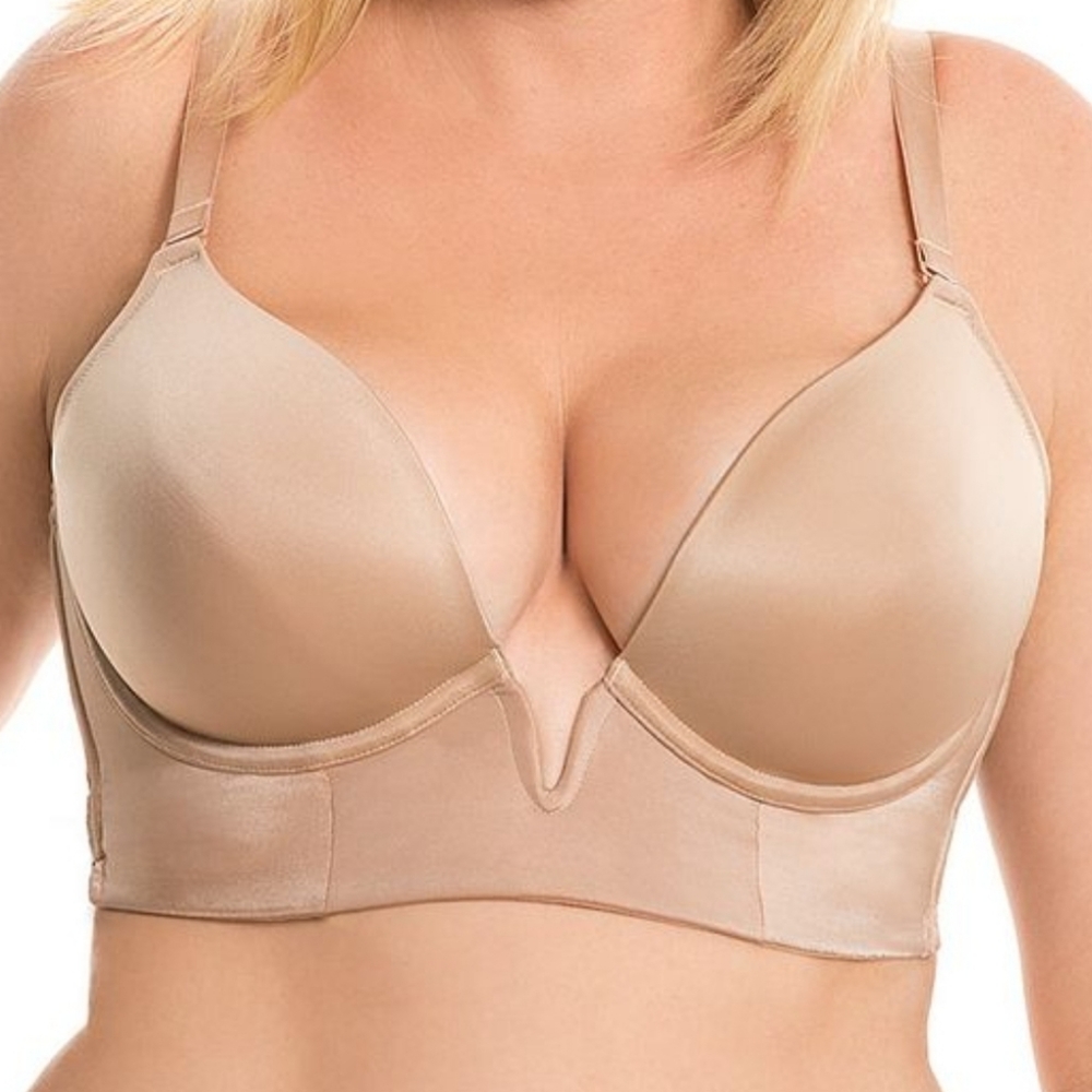 Cacique Deep Plunge/ low back Bra 46DDD